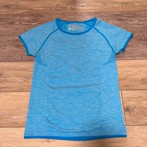 VICTORIA SECRET PINK Blue Short Sleeve Athletic Top